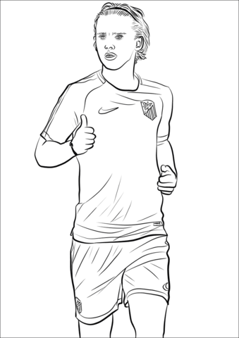 Antoine Griezmann Coloring Page